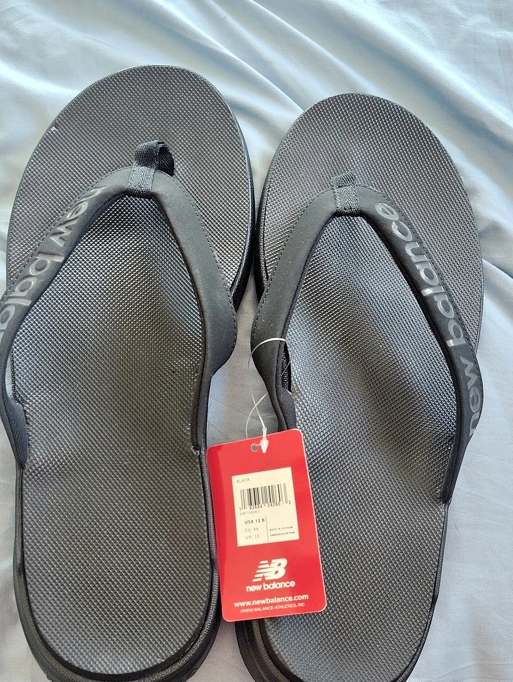 New Balance 340 Thong Sandal Black Flip-Flops US 12 B